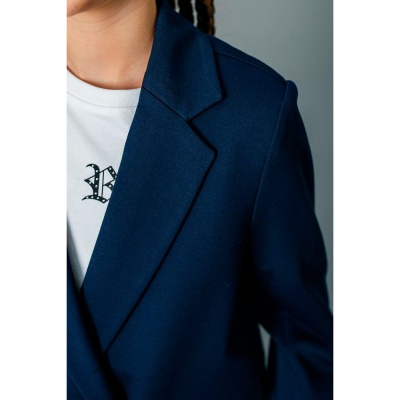 Жакет школьный для девочки Deloras X64228A синий 4