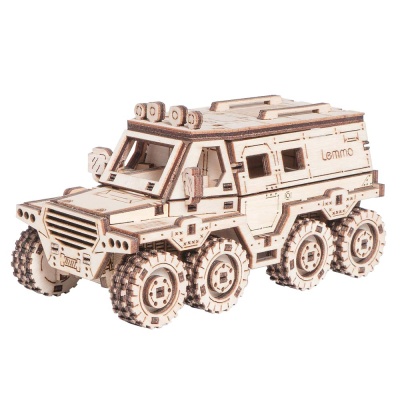 Конструктор из дерева Внедорожник Бархан 128 деталей Lemmo 0187 1
