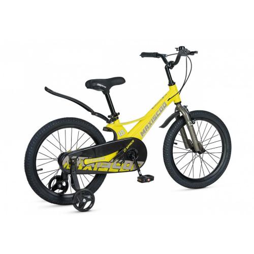 Велосипед детский Maxiscoo Space Стандарт 18 MSC-S1841 жёлтый матовый фото 4