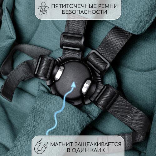 Коляска 2 в 1 Amarobaby Motus бирюзовый фото 8