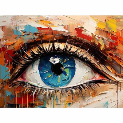 Алмазная мозаика Глубокий взгляд 30х40 см полное заполнение Рыжий кот АЛМ-0066 1