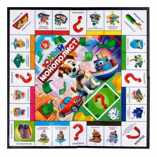 Настольная экономическая игра Юный Монополист Десятое королевство 05605