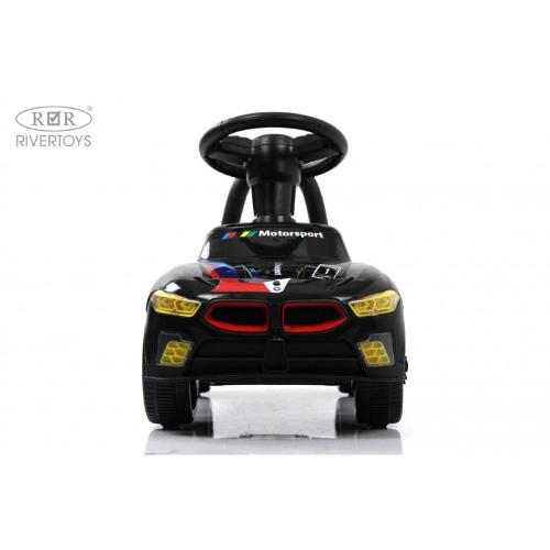 Детский толокар RiverToys F003FF чёрный фото 2