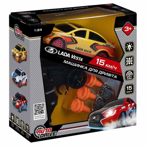 Машинка для дрифта на радиоуправлении Lada Vesta Autodrive JB0404802 фото 2