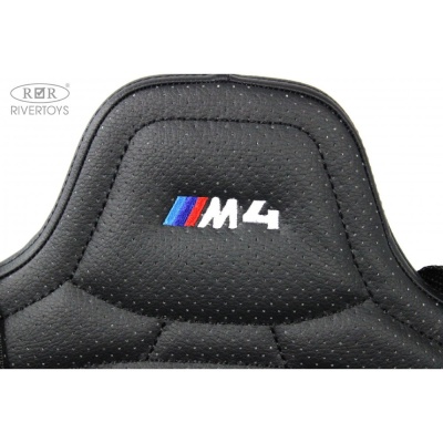 Детский электромобиль BMW M4 RiverToys A004AA чёрный