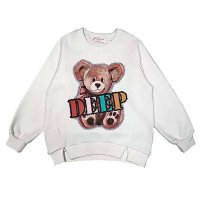 Свитшот для девочки Colabear 683866 белый 1