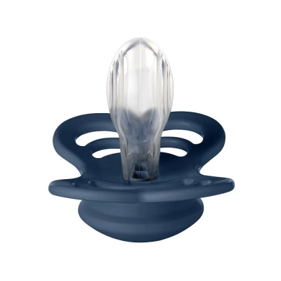 Соска-пустышка силиконовая 6-36 месяцев BIBS Supreme Silicone Steel Blue 610280 2