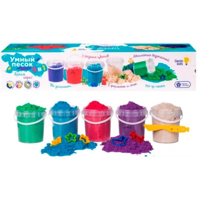 Набор для детского творчества Умный песок 5 в 1 Dream Makers SSR06 1