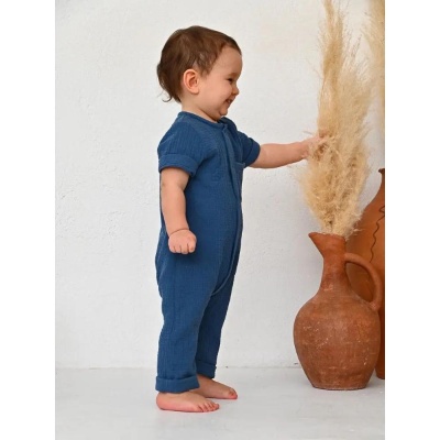 Песочник из муслина Carrot 10002201 синий 04