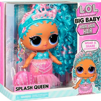 Кукла LOL Surprise Big Baby Hair Splash Qeen MGA 579724