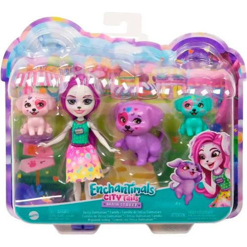 Кукла Enchantimals Семья Десса Долматинец с питомцами 15 см Mattel HKN14 фото 4
