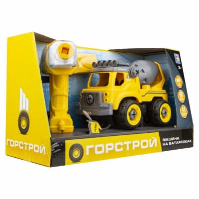 Бетономешалка Горстрой с двигателем 1Toy Т16957 2