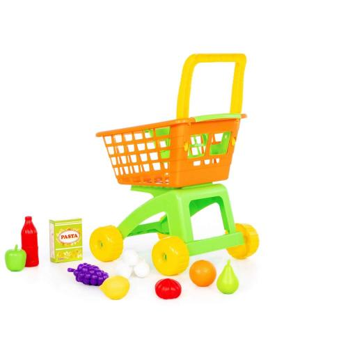 Игровой набор Тележка для маркета и набор продуктов №8 Полесье 61928 фото 7