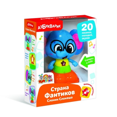 Музыкальная игрушка Страна Фантиков Слоник Слоняша Азбукварик 2908