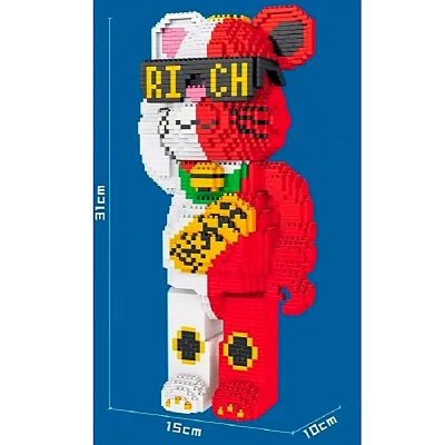 Конструктор 3D Медведь Рич 3196 деталей 3D-P2206 3