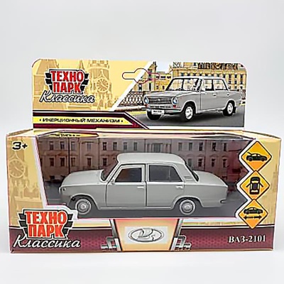 Машина металлическая инерционная ВАЗ 2101 12 см Технопарк 2101-12-GY 4