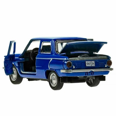 Машина металлическая инерционная Запорожец ЗАЗ 968а 12 см Технопарк ZAZ968A-12-BU2 2