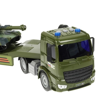 Инерционная машинка Тягач с танком Технопарк 1915752-R 03