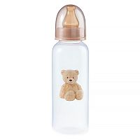 Бутылочка для кормления с латексной соской 250 мл Happy Baby 10018 teddy