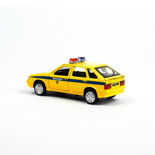 Металлическая машинка Lada-2114 Samara Милиция Технопарк 2114-12-SLPOL-YE фото 6