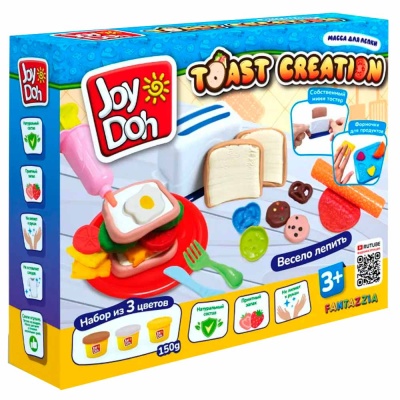 Набор для лепки Тостер 3 цвета Joy-Doh TOST-150 pot 3