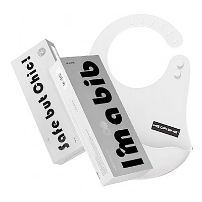 Нагрудник для кормления из силикона HOS-02-011 (W) 2