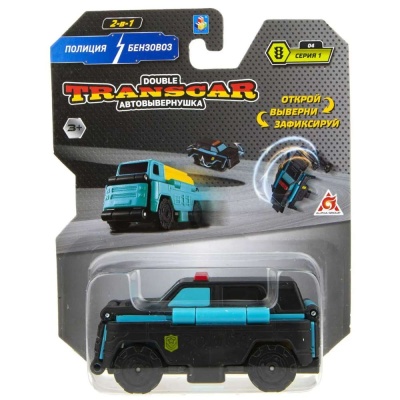 Машина Transcar Double Полиция - Бензовоз 1toy Т18279 3