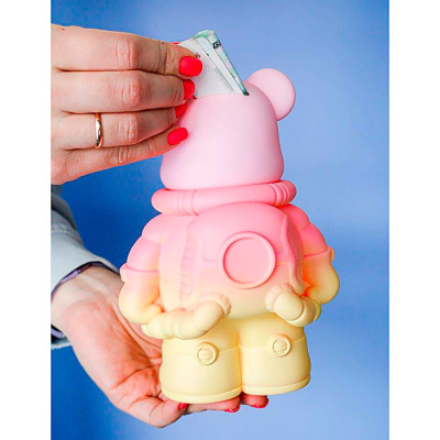 Копилка детская Cosmo bear iLikegift BB2227-1-2 pink 2