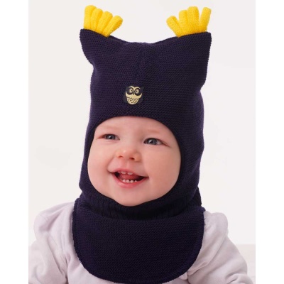 Шапка Шлем Совенок Журавлик 7394ПШ