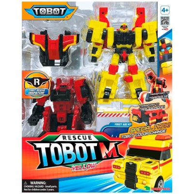 Робот трансформер Toбoт M жёлтый Tobot 5