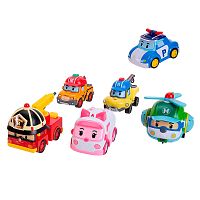 Набор машинок Robocar Poli 6 штук Silverlit ZR-914