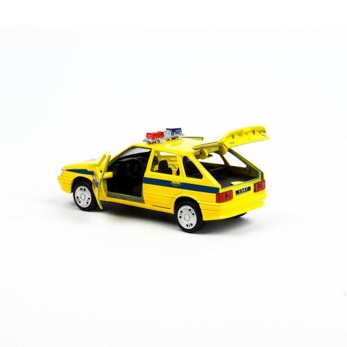 Металлическая машинка Lada-2114 Samara Милиция Технопарк 2114-12-SLPOL-YE фото 8