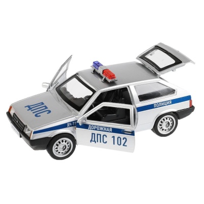 Коллекционная машинка LADA 2108 Спутник Полиция Технопарк 2108-12POL-SR 02