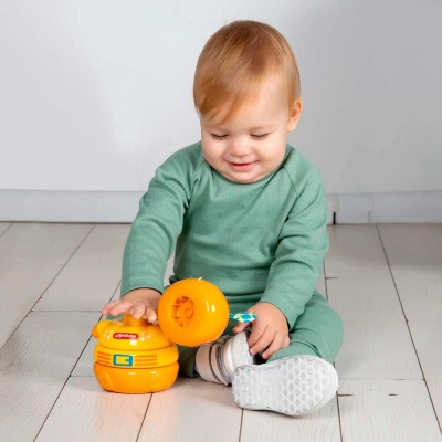 Музыкальная игрушка Щенок-пирамидка Азбукварик 3038