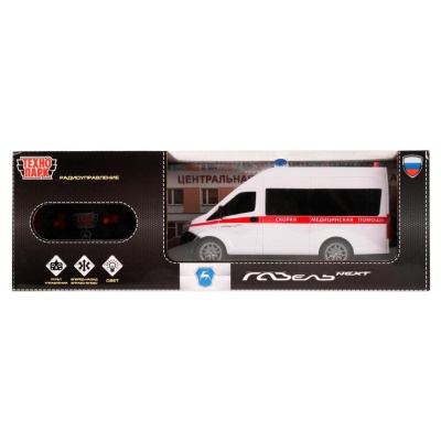 Машина на радиоуправлении Технопарк GAZELNEXT-21RCL-AMB-WH