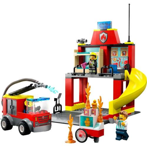 Конструктор Lego City 60375 Пожарная часть и пожарная машина