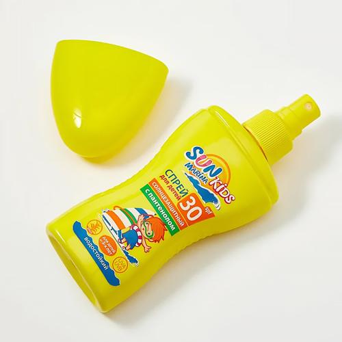 Спрей солнцезащитный для детей spf-30 Sun Marina Kids 150 мл Биокон фото 2
