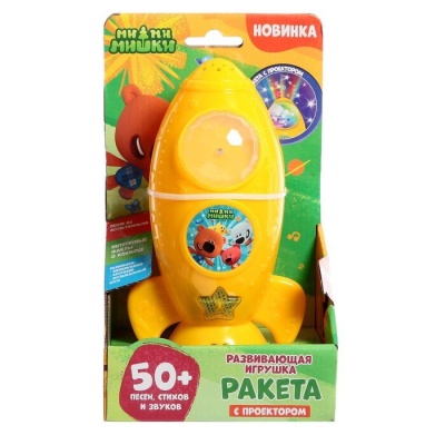 Развивающая игрушка Ракета с проектором Ми-ми-мишки Умка HT1030-R