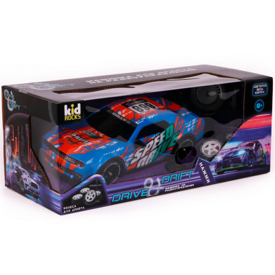 Машинка для дрифта на радиоуправлении Kid Rocks RC1870A синий 4