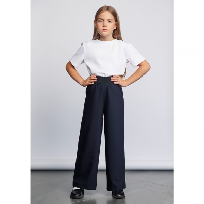 Брюки школьные Премиум для девочки Ballover Бд2 премиум синие 2