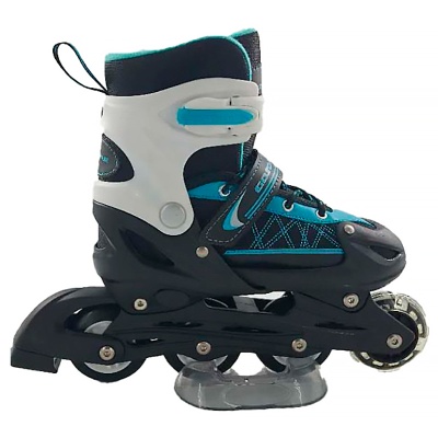 Ролики раздвижные размер 31-33 Рыжий Кот 7301BS синие 1