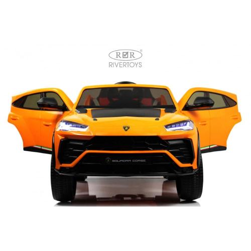 Детский электромобиль Lamborghini Urus RiverToys E777EE оранжевый фото 18