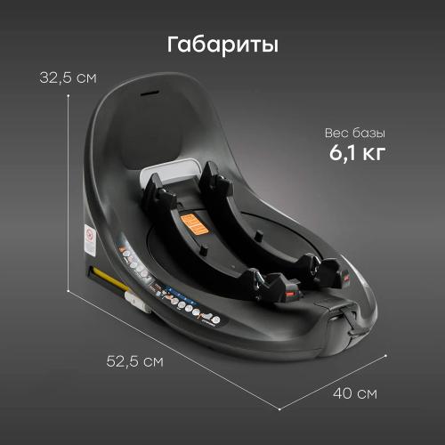 База для автолюльки и автокресла Happy Baby i-BASE black фото 10
