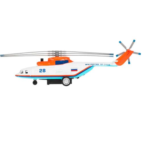 Модель металлическая Вертолет МЧС Технопарк COPTER-20SLRES-WH фото 3