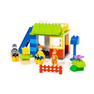 Конструктор Макси Простоквашино Отдых в деревне 46 деталей Полесье 23401 4