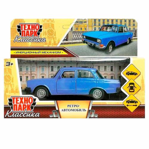 Машина металлическая инерционная АЗЛК Москвич-2140SL 12.5 см Технопарк AZLK2140M-12-PRP фото 4