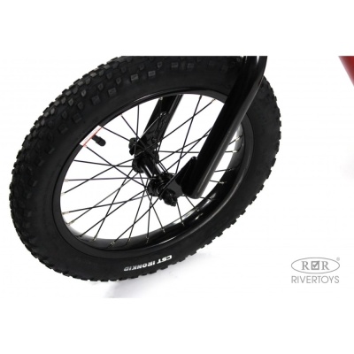 Детский электромотоцикл RiverToys A001AA красный 03