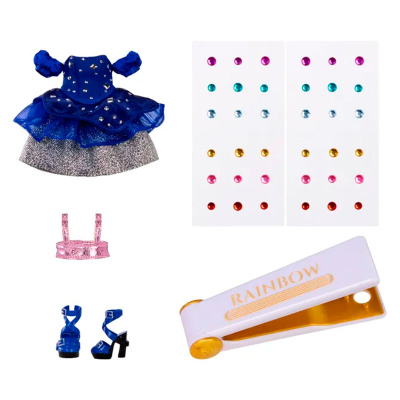 Кукла Rainbow High Dazzling Женевьева MGA  70780 голубая