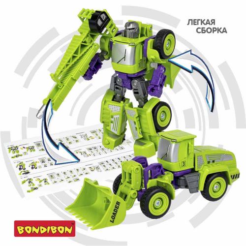 Трансформер 2в1 Bondibot Трактор с ковшом Bondibon ВВ5933 фото 11