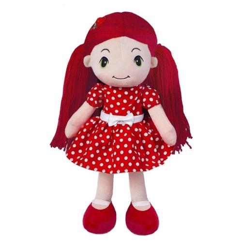 Мягкая игрушка Кукла Стильняшка в красном платье в горошек Maxitoys MT-HH-05042027 фото 2